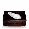 Ashtrays And Cigars Boxes | Lalique Victoire Cigars Box Natural Ebony With Clear Crystal/ 100 Cigars