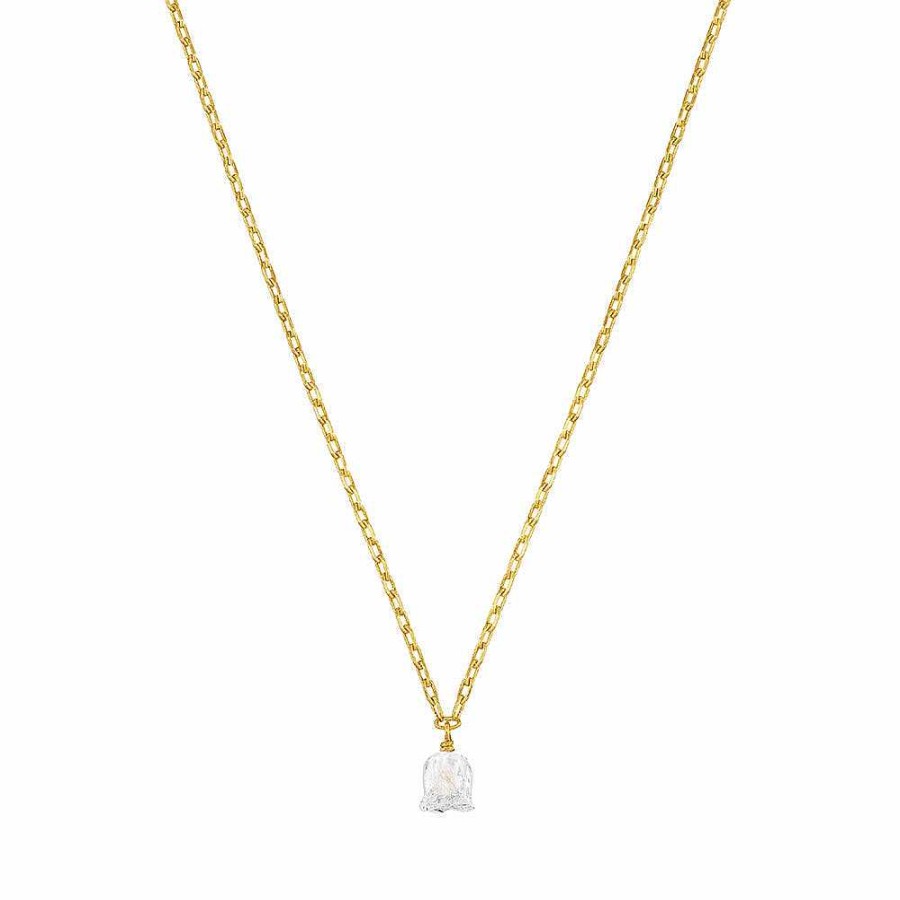 Necklaces | Lalique Muguet Necklace Clear Crystal/ Vermeil