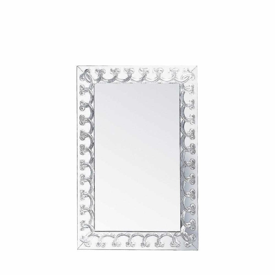 Mirrors | Lalique Rinceaux Mirror Clear Crystal/ Large Size