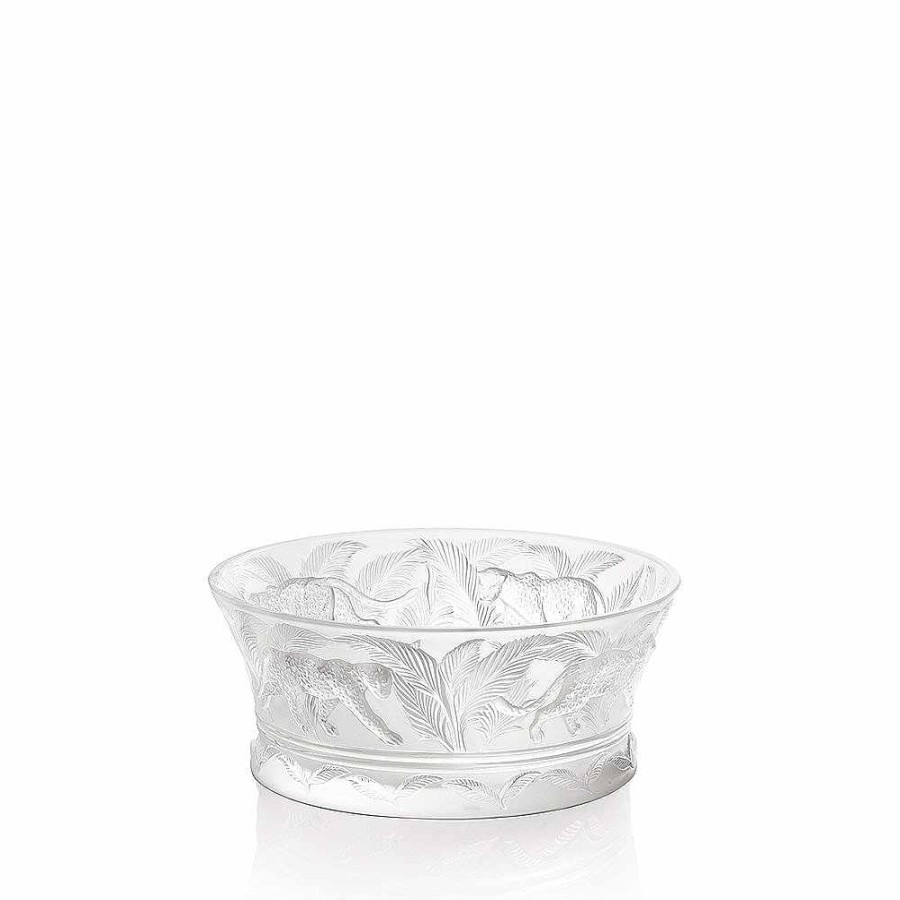 Bowls | Lalique Jungle Bowl Clear Crystal