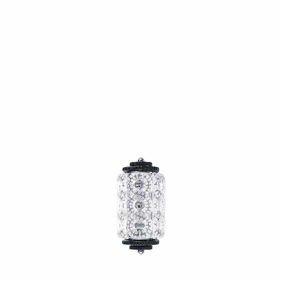 Wall Lamps | Lalique Seville Wall Sconce Clear And Black Crystal/ Chrome Finish (1 Tier)