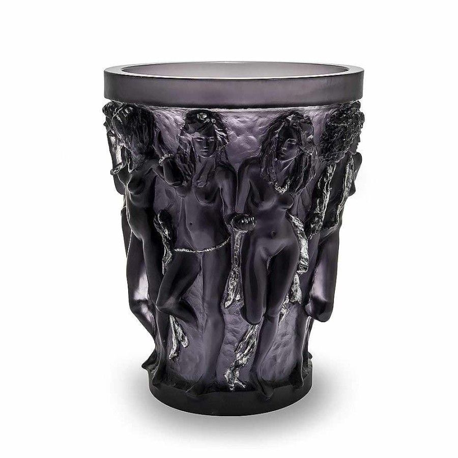 The Art Pieces | Lalique Sirenes Vase, Terry Rodgers & Lalique, 2017 Purple Crystal/ Platinum Finish/ Lost Wax Technique