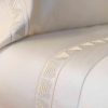 Bed Linens | Lalique Raisins Top Flat Sheet Ivory Cotton/ Embroidery/ Mattress Size 180 X 200 Cm