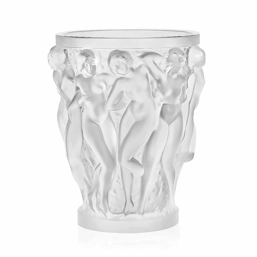 Vases | Lalique Sirenes Vase, Terry Rodgers & Lalique, 2017 Purple Crystal/ Platinum Finish/ Lost Wax Technique