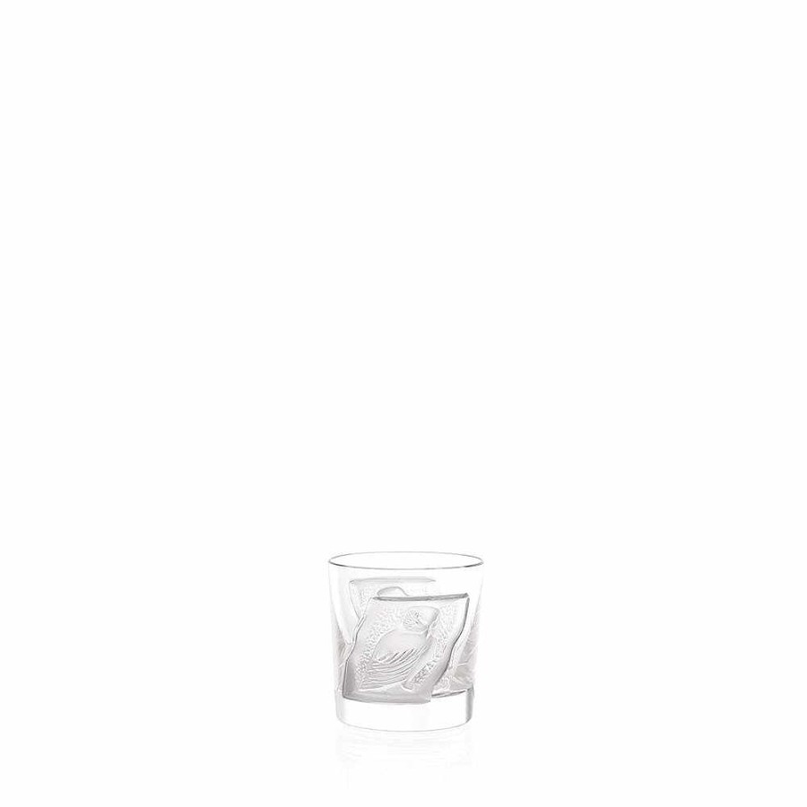 Glasses | Lalique Owl Cordial Tumbler Owl Collection/ Clear Crystal