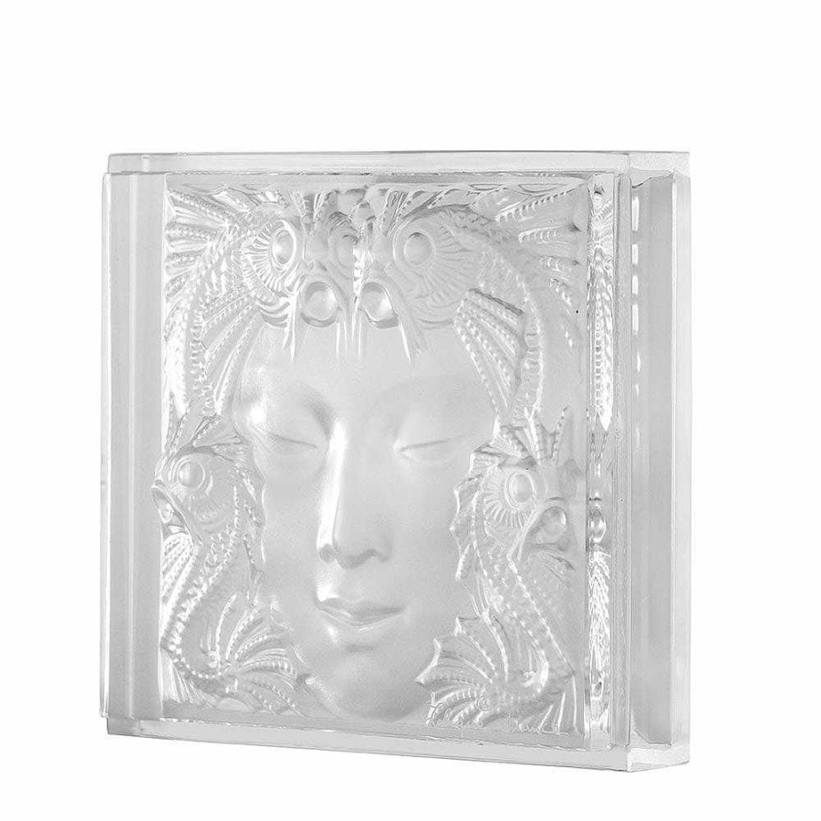 Decorative Panels | Lalique Revelation Masque De Femme Decorative Panel Clear Crystal/ Non Mirrored