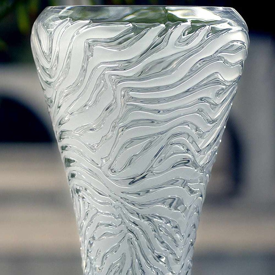 Vases | Lalique Still Water By Nic Fiddian Green & Lalique, 2021 Amber Crystal/ Lost Wax Technique