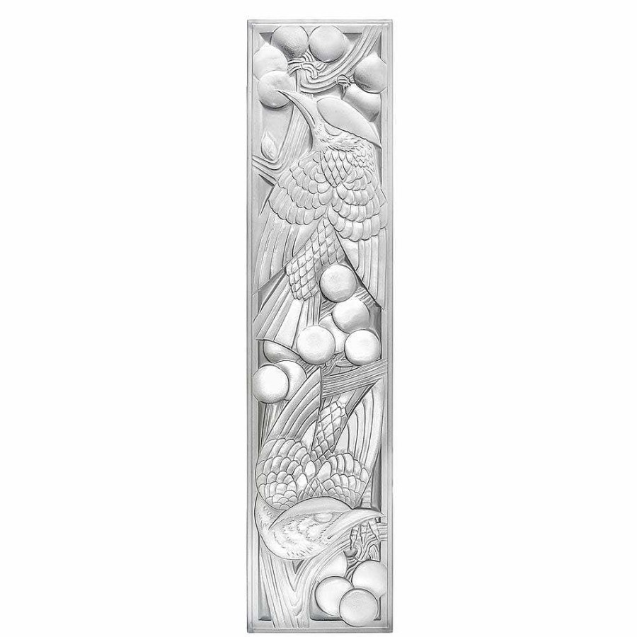 Decorative Panels | Lalique Merles Et Raisins Grand Decorative Panel Clear Crystal Non Mirrored/ Lost Wax