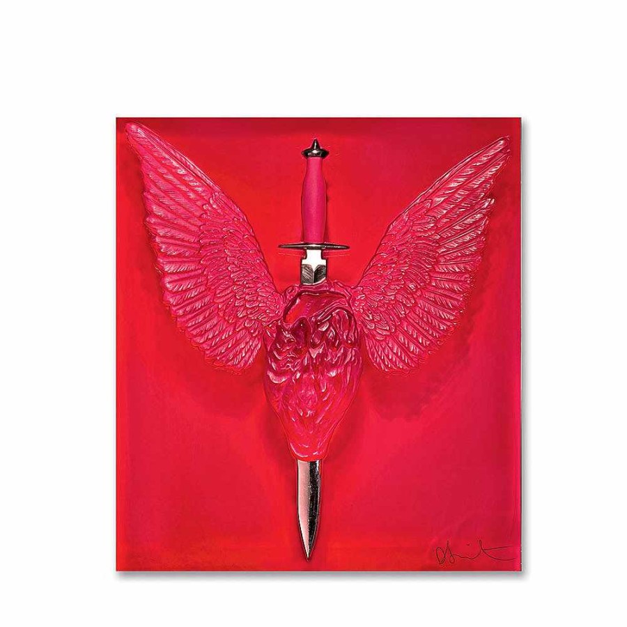 The Art Pieces | Lalique Eternal Prayer, Damien Hirst & Lalique, 2017 Red Crystal/ Platinum Stamped