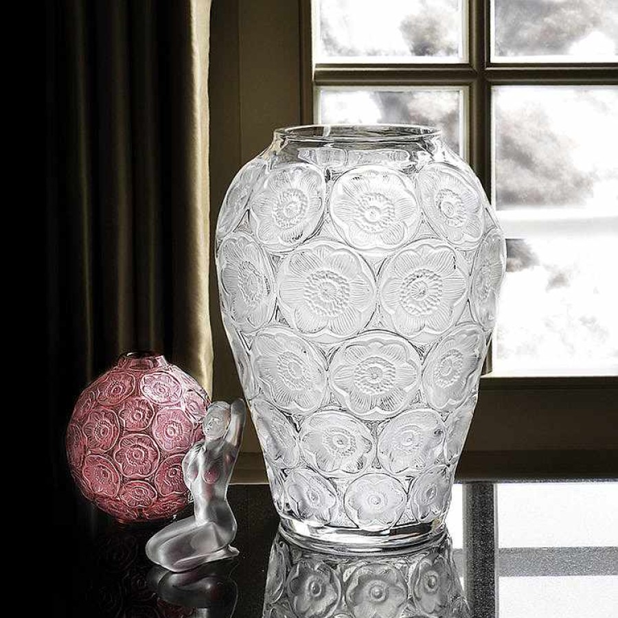 Vases | Lalique Still Water By Nic Fiddian Green & Lalique, 2021 Amber Crystal