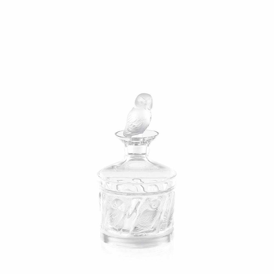 Decanters | Lalique Owl Decanter Owl Collection/ Clear Crystal