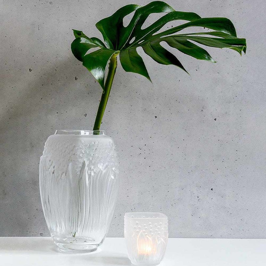 Candleholders & Votives | Lalique Muguet Votive Clear Crystal