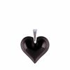 Pendants | Lalique Amoureuse Beaucoup Pendant Black Crystal/ Silver