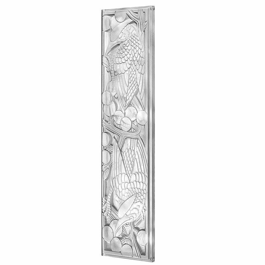 Decorative Panels | Lalique Merles Et Raisins Grand Decorative Panel Clear Crystal Non Mirrored/ Lost Wax