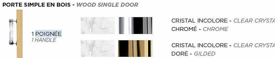 Door Fixtures | Lalique Faunes Door Handle Clear Crystal/ Chrome Finish Or Gilded Finish