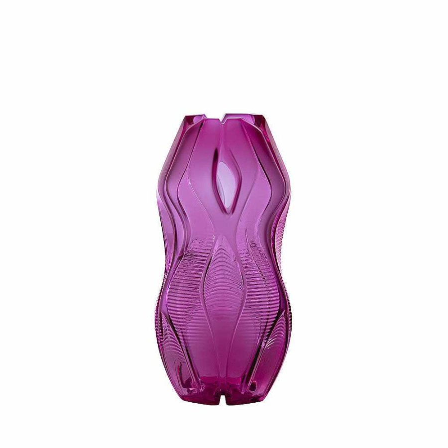 The Art Pieces | Lalique Manifesto Vase, Zaha Hadid & Lalique, 2014 Fuchsia Crystal