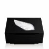 Ashtrays And Cigars Boxes | Lalique Victoire Cigars Box Black Lacquered With Clear Crystal/ 100 Cigars