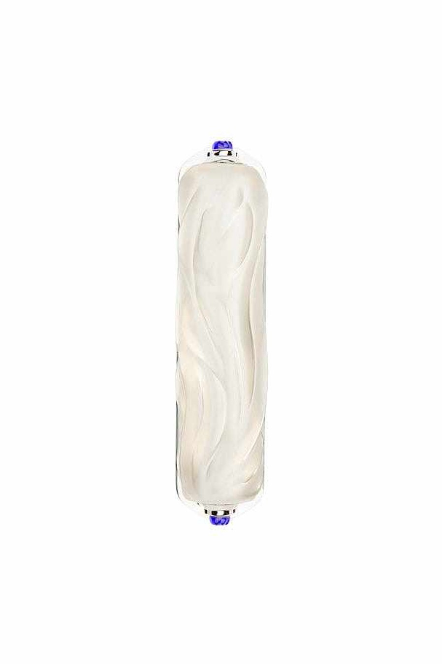 Sculptures | Lalique Mezuzah By Irma Small Size Clear And Nickel