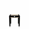 Tables | Lalique Raisins Side Table Clear Crystal/ Black Lacquered And Ivory Ash/ Small Size