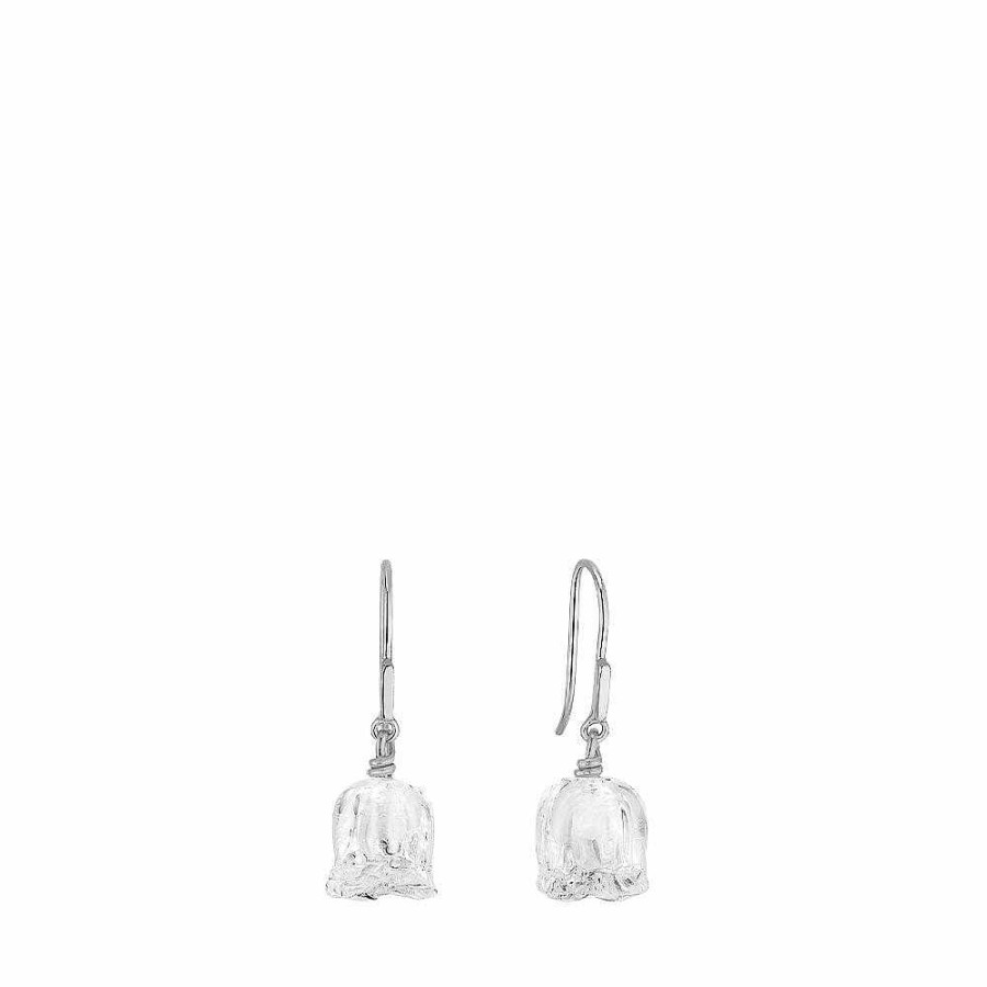 Earrings | Lalique Muguet Earrings Clear Crystal/ Silver