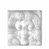 Decorative Panels | Lalique Masque De Femme Decorative Panel Clear Crystal/ Square Small Size