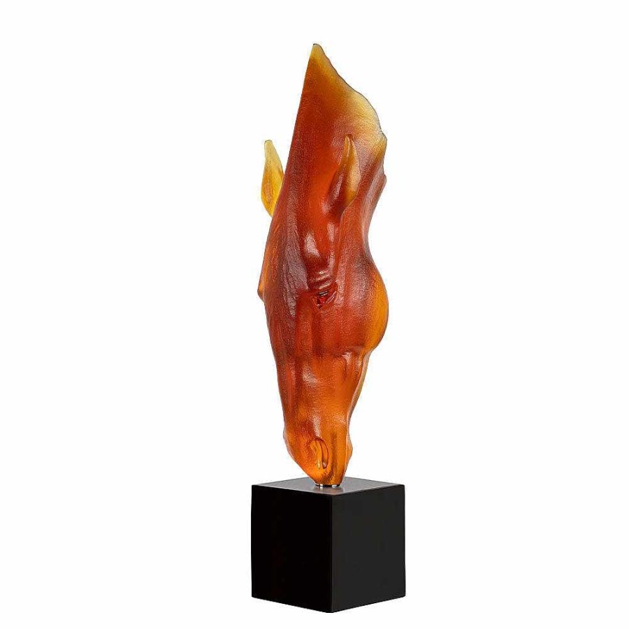 The Art Pieces | Lalique Still Water By Nic Fiddian Green & Lalique, 2021 Amber Crystal/ Lost Wax Technique