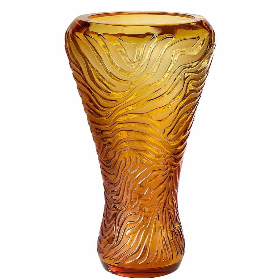 Vases | Lalique Visio Vase, Zaha Hadid & Lalique, 2014 Fuchsia Crystal