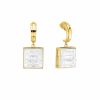 Earrings | Lalique Arethuse Earrings Clear Crystal/ Vermeil