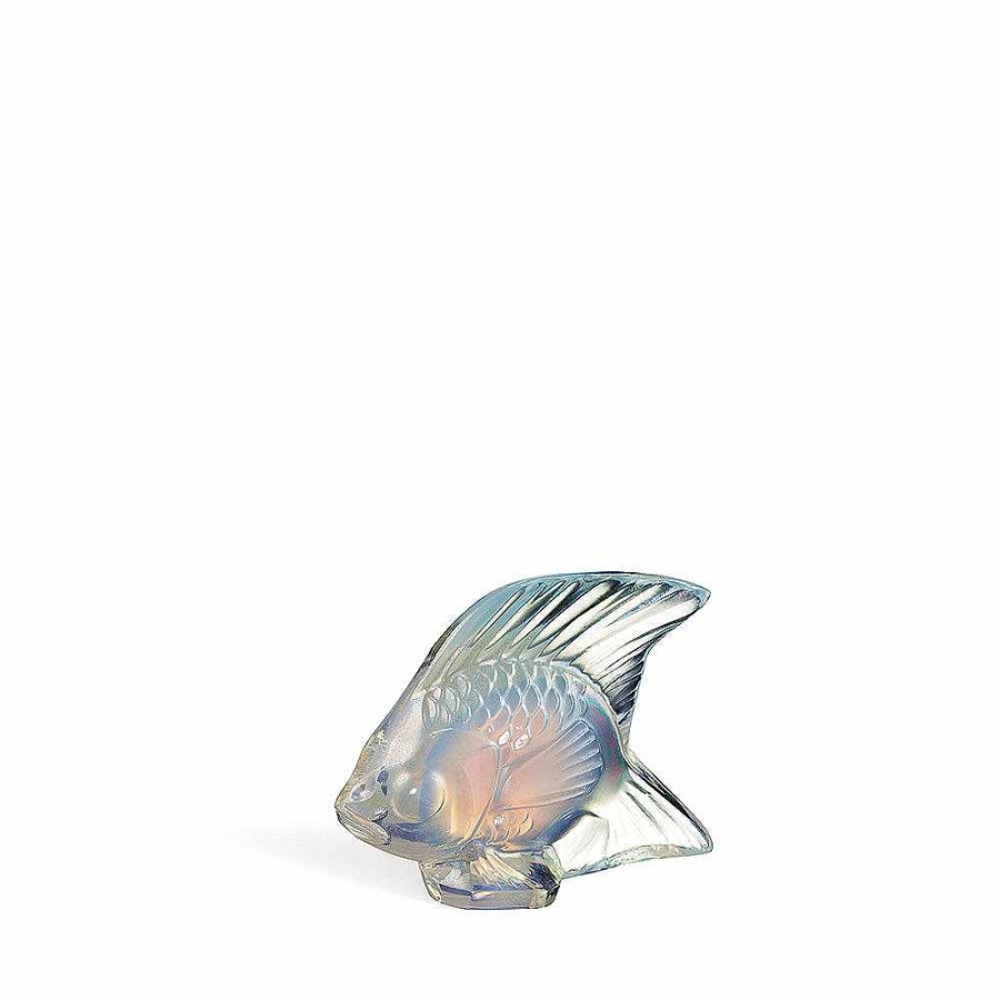 Sculptures | Lalique Fish Sculpture Opalescent Luster Crystal