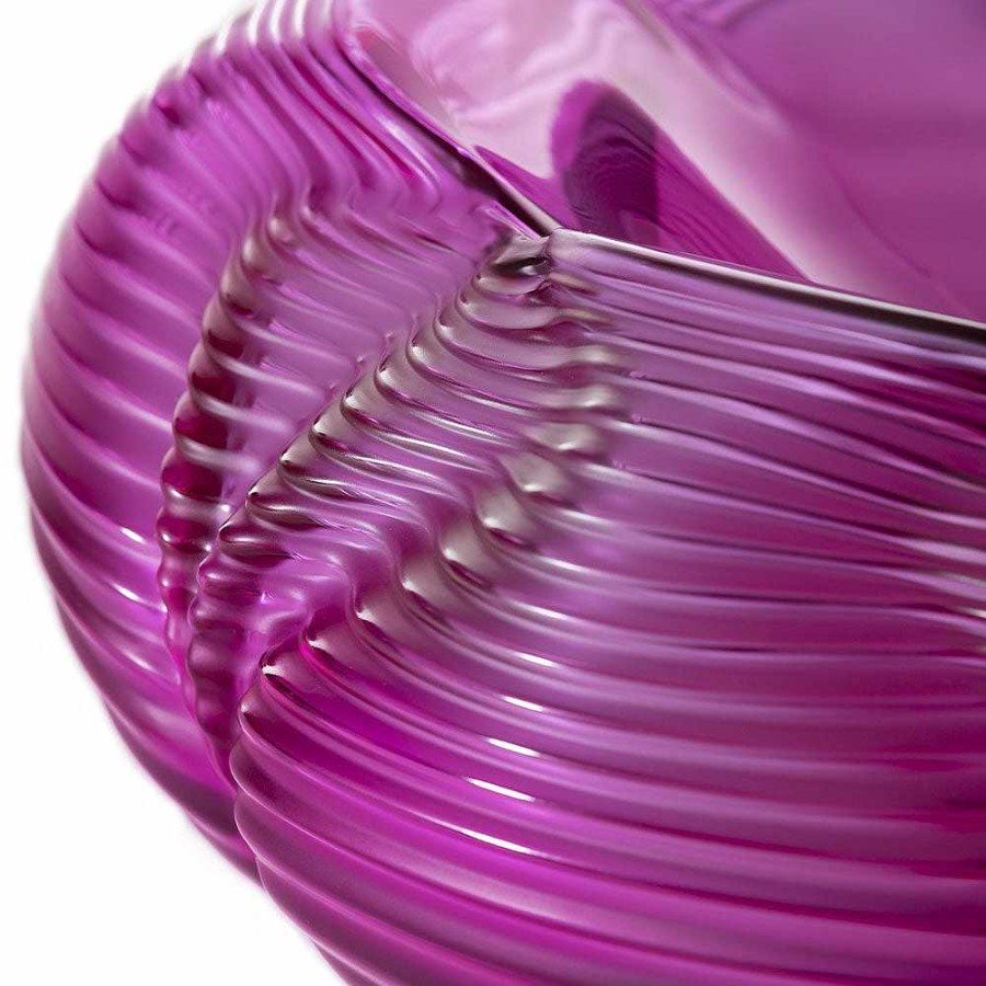 The Art Pieces | Lalique Fontana Bowl, Zaha Hadid & Lalique, 2016 Fuchsia Crystal