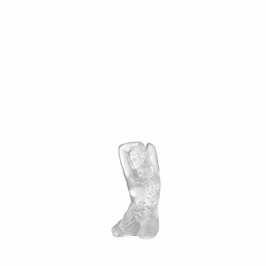 Sculptures | Lalique Flora Small Nude Sculpture Clear Crystal