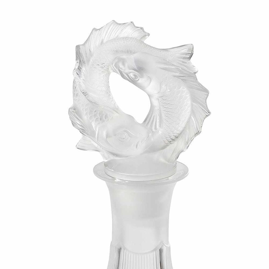 Decanters | Lalique 2 Poissons Decanter Clear Crystal