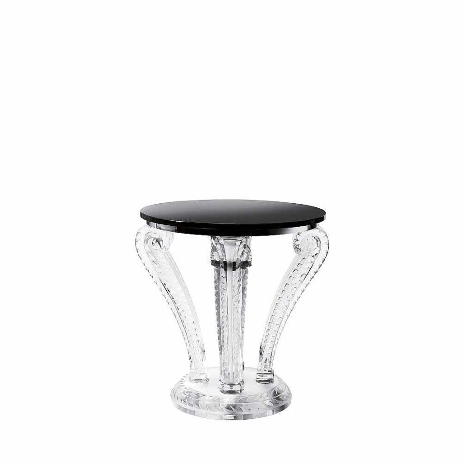 Tables | Lalique Marsan Pedestal Table Clear Crystal