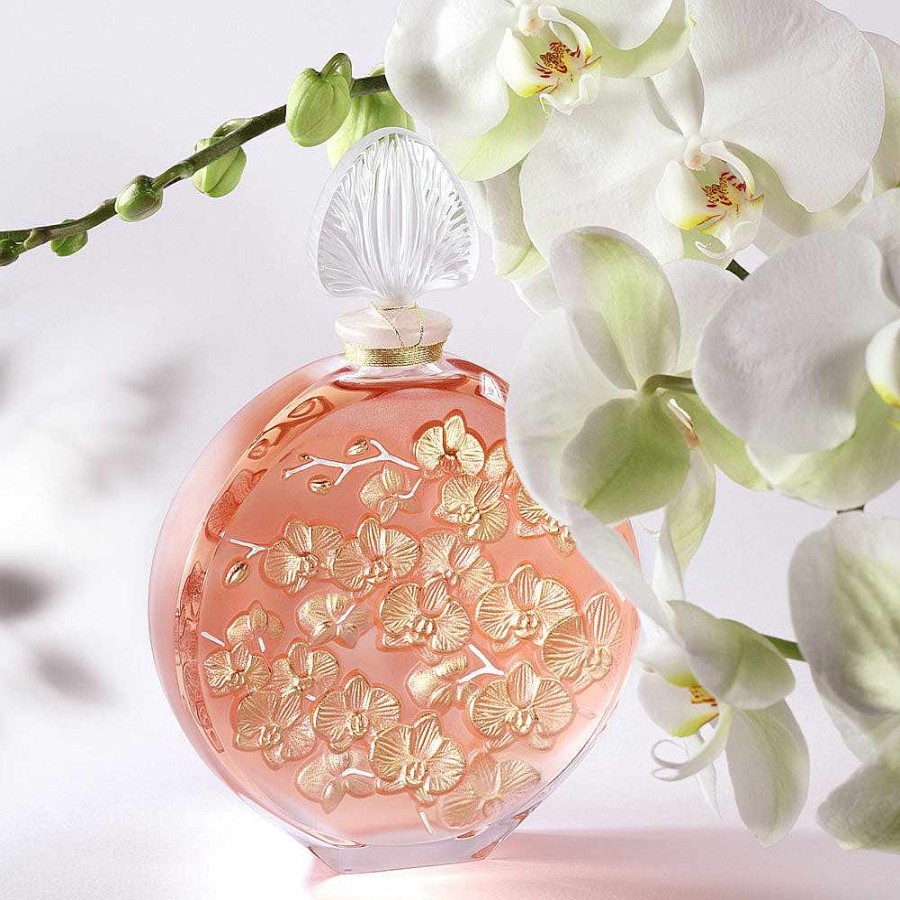 Crystal Limited Editions | Lalique Crystal Collectible Bottle "Orchidee" Parfum/ 250 Ml (8.4 Fl. Oz.)