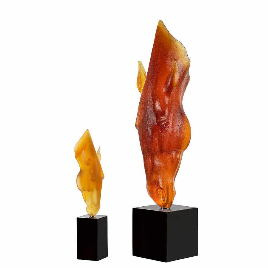 The Art Pieces | Lalique Still Water By Nic Fiddian Green & Lalique, 2021 Amber Crystal/ Lost Wax Technique