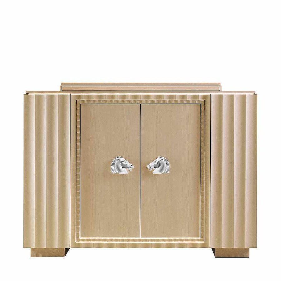 Cabinets | Lalique Longchamp Bar Clear Crystal And Ivory Ash